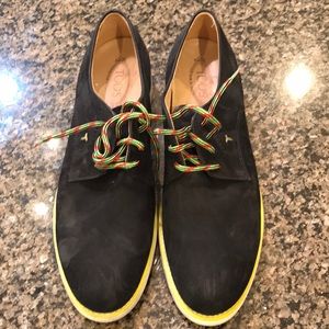 Todd’s black nubuck lace up shoes